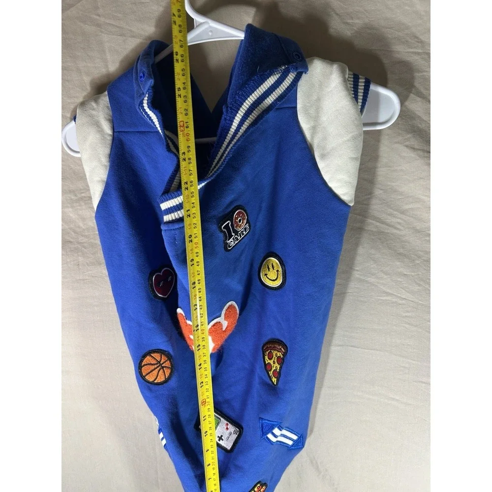 FuzzYard Treats Dog Hoodie Sweater Blue Size 7 Patch Large Pet Apparel‎